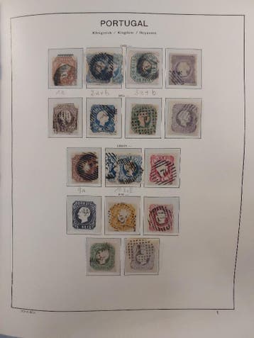 Portugal 1853-1977 mooie verzameling in album, Postzegels en Munten, Ophalen of Verzenden