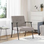 vidaXL Fauteuil Taupe Stof, Verzenden, Nieuw