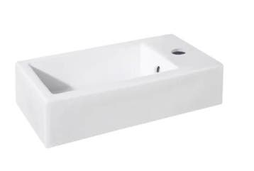 Fontein Differnz Hura I – 40 x 22 cm – Keramiek – Mat Wit, Ophalen of Verzenden, Nieuw, Toilet