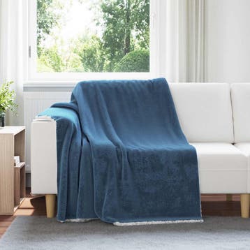 vidaXL plaid Marineblauw 200 x 150 cm 1,64 kg Fleece, Verzenden, Nieuw