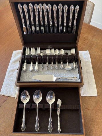 Towle - Bestekset (57) - Fontana - .925 zilver - Bediening, Antiek en Kunst