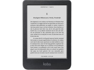 Kobo -  E-reader  - 6 Inch - 16 Gb  - Zwart, Computers en Software, E-readers, Verzenden, 6 inch of minder, Wi-Fi, 16 GB of meer