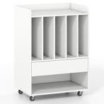 LIVSK Platenspelerstandaard - 5 Opbergvakken - Verstelbare W, Verzenden, Nieuw