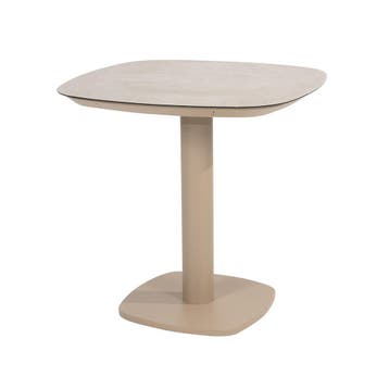 4 Seasons Manolo bistro tuintafel 75x75 cm keramiek - latte, Verzenden, Nieuw