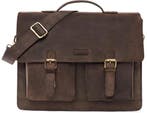 Uniseks Laptoptas Vintage Leer - 41% Goedkoper!, Ophalen of Verzenden, 15 inch, Zo goed als nieuw, Aktetas