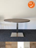 Vergadertafel - rond - 120 cm - Bladkleur naar keuze Chrome, Vergader- of Presentatieruimte, Ophalen of Verzenden, Gebruikt, Tafel