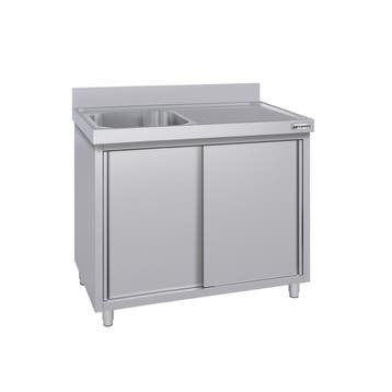 GGM Gastro | Spoelkast ECO - RVS - 1200x600mm - met 1 |, Verzenden, Nieuw in verpakking, RVS Meubilair