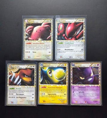 Pokémon - 5 Card - Crobat Prime Cosmo Holo - Lanturn Prime, Hobby en Vrije tijd, Verzamelkaartspellen | Pokémon, Nieuw