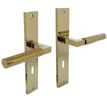 Intersteel deurklink Bau-Stil op langschild SL72 PVD, Verzenden, Nieuw
