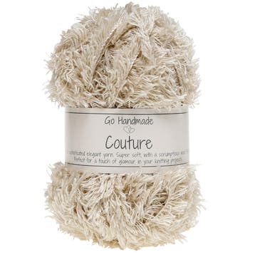 Go Handmade Couture - 17401 Dirty Beige - Harig Pluchegare, Ophalen of Verzenden, Nieuw