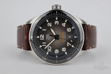 TAG Heuer Autavia WBE5114.FC8266 04/2024 Nieuw Full set, Leer, Staal, Polshorloge, Nieuw