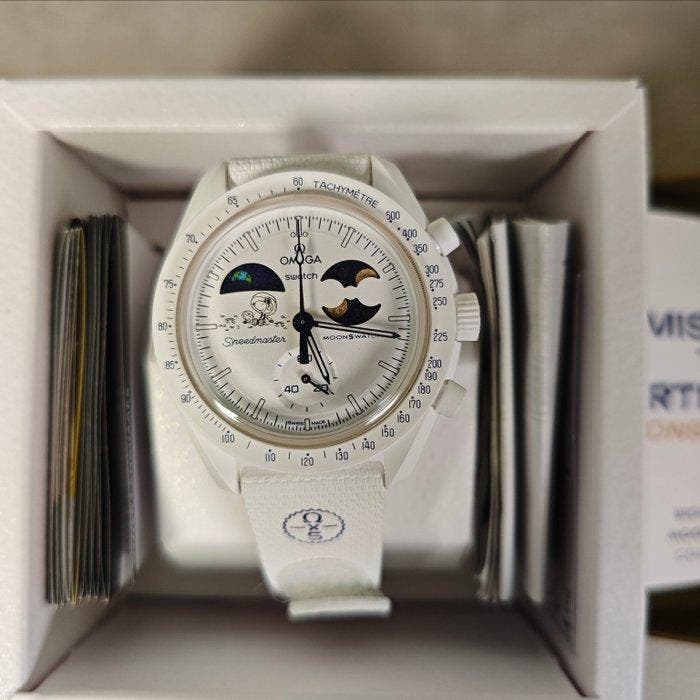 Omega x Swatch - MoonSwatch. Mission to Earthphase., Sieraden, Tassen en Uiterlijk, Horloges | Heren