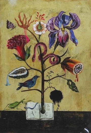 Olaf Hajek (1965) - Mind Flowers, Antiek en Kunst