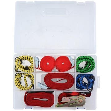 Assortiment spanbanden en snelbinders 8-delig (ONDERHOUD), Verzenden, Nieuw
