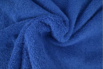 10 meter badstof Donkerblauw - 150cm breed, Blauw, 120 cm of meer, Ophalen of Verzenden, Katoen