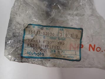 Kubota dieselpomp 15841-52030 voor D662 D722 D750 D782 D850, Ophalen of Verzenden, Gebruikt