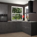 Beton Antraciet keuken Kotor 119504, Huis en Inrichting, Keuken | Complete keukens, Verzenden, Nieuw