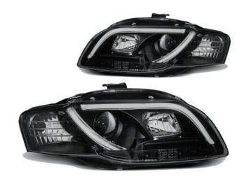 LED Tube DRL koplampen Black geschikt voor Audi A4 B7, Auto-onderdelen, Verzenden, Nieuw, Audi
