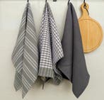 Luxe Katoenen Theedoeken – 3 stuks – Hoogwaardige Kwaliteit, Huis en Inrichting, Nieuw