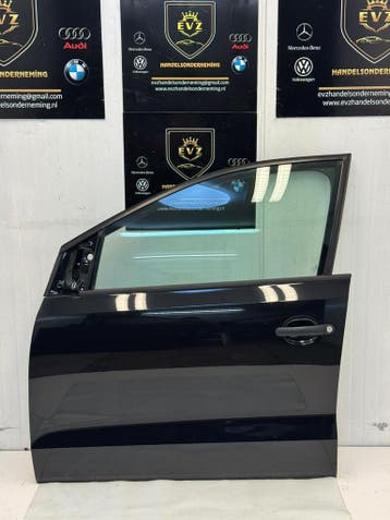 Portier 4-deurs links voor VW Polo 6R bj.2012 zwart/L041, Auto-onderdelen, Gebruikt, Voor, Volkswagen, Deur