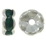 50 x Verzilverde kristal rondellen 7 mm – groen, Hobby en Vrije tijd, Kralen en Sieraden maken, Ophalen of Verzenden, Nieuw, Tussenstuk of Tussenkraal