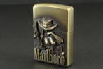 Zippo - Marlboro Cowgirl Emblem - Zakaansteker - Messing,, Nieuw