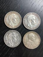 Duitsland, keizerrijk 3 Mark 4x 1909/1913, incl. 25th, Postzegels en Munten