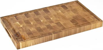 Kopshout Snijplank / Hakblok Met Sapgoot - 54cm x 30cm -...