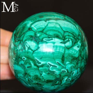 Groene malachiet orbiculaire patronen Bol van hoge kwaliteit