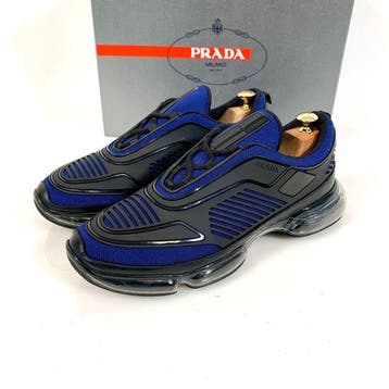 Prada Cloud Bust Air Sneaker Runner 2EG 298 Blue Black UK, Nieuw