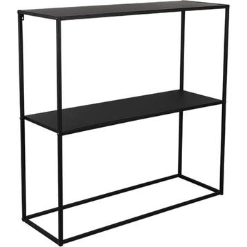 Bijzettafel - Livion Xena - Consoletafel - Zwart - Metaal, Huis en Inrichting, Tafels | Eettafels, Ophalen of Verzenden, Nieuw