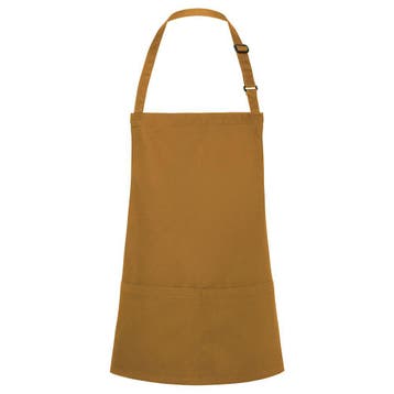 GGM Gastro | KARLOWSKY | Slabbenschort Kort Basic - Mosterd, Verzenden, Nieuw, Overige kleuren, Schort
