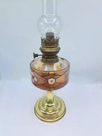 Olielamp - Glas, Messing - Tafellamp