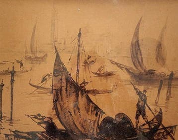 Andre Maire (1898-1984) - Bateaux à Venise