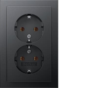 Hager Berker Q.3 Wandcontactdoos (WCD-schakelmateriaal), Verzenden, Nieuw, Overige typen