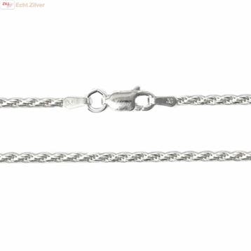 Zilveren rope ketting 70 cm 2 mm, Sieraden, Tassen en Uiterlijk, Kettingen, Verzenden, Nieuw, Zilver