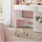 Kaptafel Kruk met Opbergruimte – Fluwelen Make-up Stoel, Verzenden, Nieuw