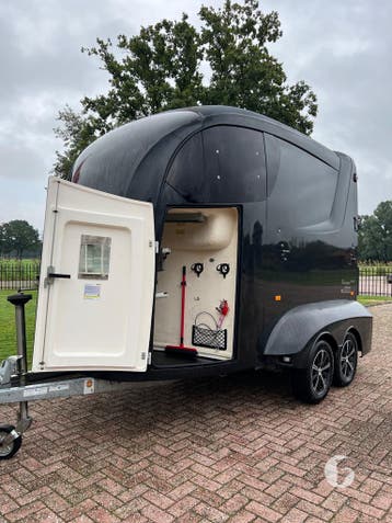 Prachtige Humbaur Maximus 2-paards alu bodem!, Ophalen, Zo goed als nieuw, Aluminium, 2-paards trailer