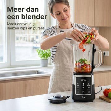 Olvy Kitchen Blender - Smoothie Maker - 1,5L Glazen Kan met, Verzenden, Zo goed als nieuw
