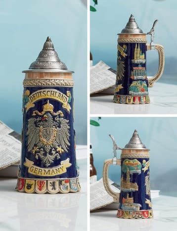 Bierpul 0.6L Tinnen Deksel | Retourdeal 41% Korting, Antiek en Kunst, Ophalen of Verzenden