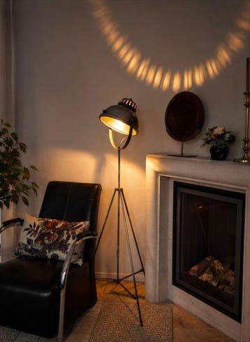 Statief vloerlamp - Metaal - Industrieel