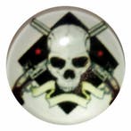 Fako Bijoux - Click Button - Glas - Schedel Gun, Verzenden, Nieuw
