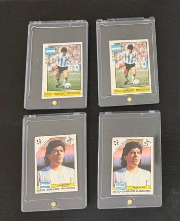 Panini Italia 90 Diego Maradona 71 / 128 - 4 Sticker - Good, Nieuw