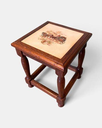 Bijzettafel - Hout - Plantendaard
