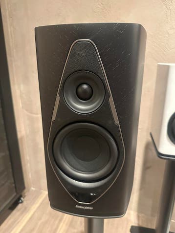 Sonus faber Duetto Graphit High-End streaming speakers, Afstandsbediening, Zo goed als nieuw, Boekenplank luidspreker, Ophalen