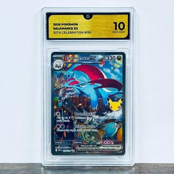 Pokémon Graded card - Salamence ex 156 - 30th Anniversary –, Nieuw