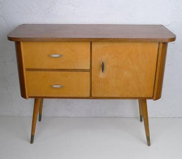 Ladekast - Hout, fineer, spaanplaat - Commode , Rockabilly