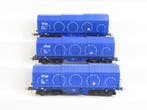 Roco H0 - 47426 - Modeltrein goederenwagon (3) - 3x 4-assige, Nieuw
