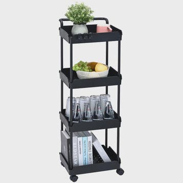 4-Laags Rolbare Opbergkar met Wielen - Keuken, Kantoor & Woo, Huis en Inrichting, Keuken | Keukenbenodigdheden, Verzenden, Nieuw
