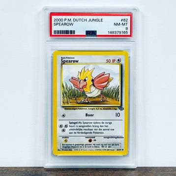 Pokémon Graded card - Spearow 62 – Pokémon - PSA 8, Nieuw